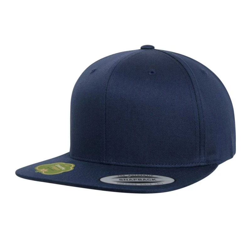 Image of Flexfit Mens Cotton Snapback Cap in Navy Navy Male One Size