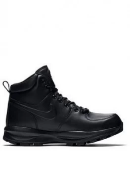 Image of Nike Manoa Leather Boot, Black, Size 7, Men