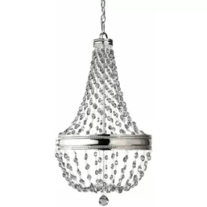 Image of Loops - 6 Bulb Chandelier LIght Highly Polished Nickel LED E14 60W