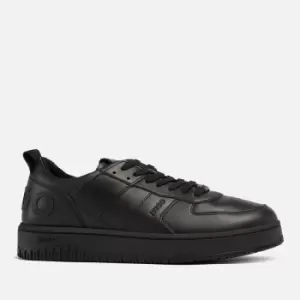 Image of HUGO Kilian Leather Black Trainers