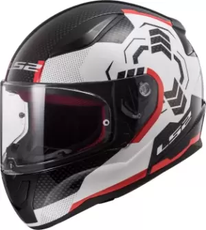 Image of LS2 FF353 Rapid Ghost Helmet, black-white-red, Size XL, black-white-red, Size XL