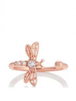 Image of Olivia Burton Dancing Dragonfly Ring Rose Gold