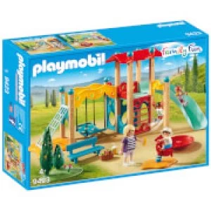 Image of Playmobil Family Fun Park Playground with Watchtower (9423)