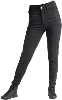 Image of Pando Moto Kusari Cor Ladies Motorcycle Jeans, black, Size 28 for Women, black, Size 28 for Women