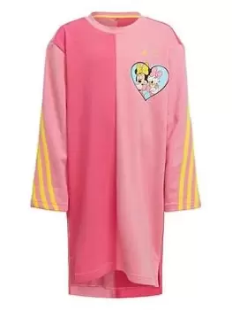 Image of adidas Disney Younger Girls Minnie Mouse Sports Dress - Light Pink, Size 2-3 Years, Women