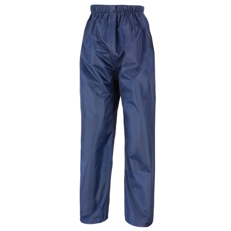 Image of Result Core Stormdri Rain Over Trouser Pants in Navy Size: 3-4 Years Navy Unisex 3-4 Years