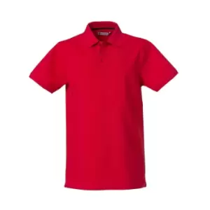 Image of Clique Mens Heavy Premium Polo Shirt (M) (Red)