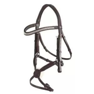 Image of GFS Monarch Crystal Grackle Bridle - Brown