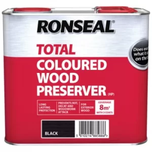Image of Ronseal 38588 Trade Total Wood Preserver Black 2.5 litre