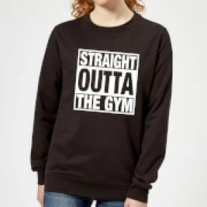 Image of Straight Outta the Gym Womens Sweatshirt - Black - 3XL - Black
