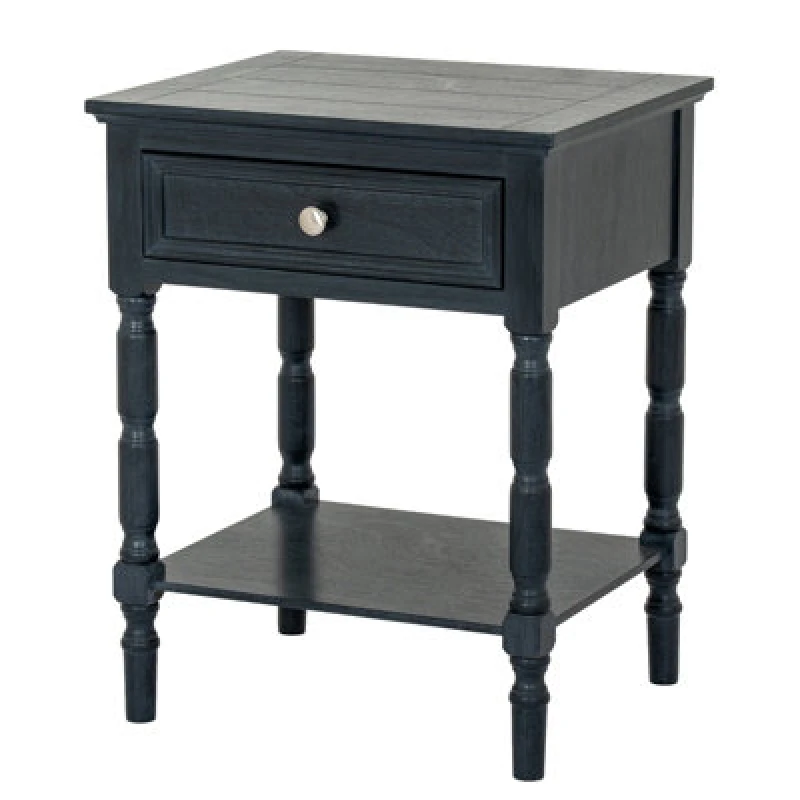 Image of Hill Interiors Contour Collection 1 Drawer Side Table