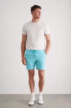 Image of Aqua Plain Crinkle Swim Short