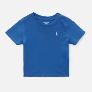 Image of Polo Ralph Lauren Babys' Small Logo T-Shirt - Liberty Blue - 6-9 months
