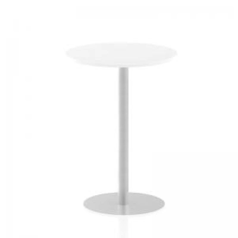 Image of Dynamic Italia 800mm Poseur Round Table White Top 1145mm High Leg ITL0132