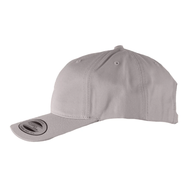 Image of Yupoong Flexfit 6-panel Baseball Cap With Buckle in Grey Grey Unisex One Size
