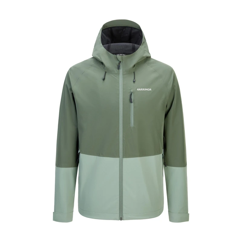 Image of Karrimor Mens Argon Windproof Full Zip Waterproof Jacket Green male S