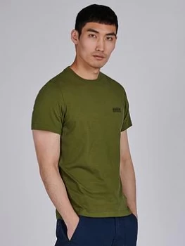 Image of Barbour International Small Logo T-Shirt - Vintage Green , Vintage Green, Size L, Men