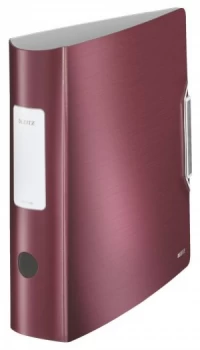 Image of Leitz 180 Active Style LAF A4 PP 80mm Garnet Red PK5