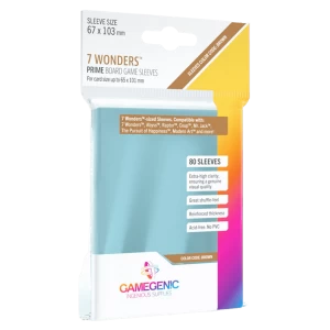 Image of Gamegenic PRIME 7 Wonders 67 x 103mm - 80 Sleeves