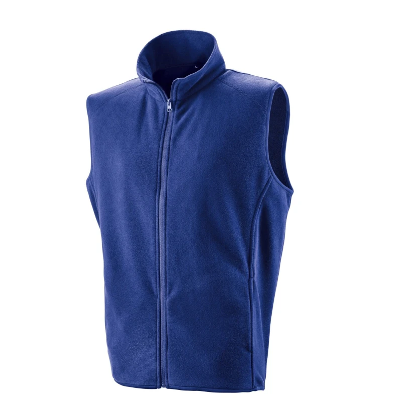 Image of Result Core Mens Microfleece Gilet in Blue Size: Small Blue Male S
