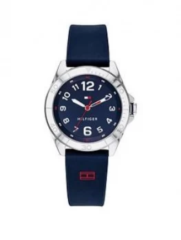 Image of Tommy Hilfiger Blue Dial Blue Silicone Strap Childrens Watch
