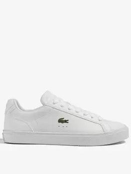 Image of Lacoste Lerond Pro Baseline Leather Trainers - White, Size 3, Women
