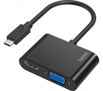 Image of HAMA 200313 2-in-1 USB Type-C to HDMI & VGA Adapter