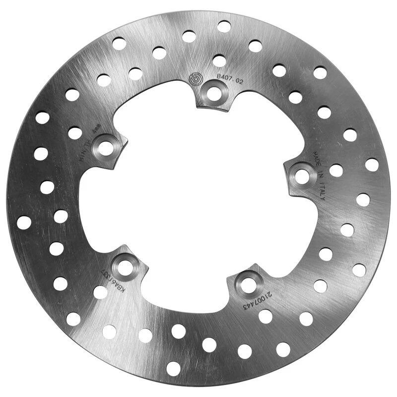 Image of BREMBO 68B407G2 Brake disc PRIME - Serie-Oro - Fixed Disc Front and Rear, Perforated Brake Disc (82)