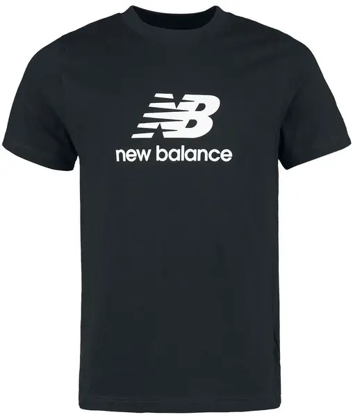 Image of New Balance Stacked Logo T-Shirt T-Shirt Black S Men
