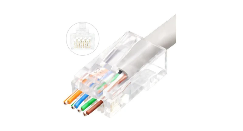 Image of Microconnect KON505-50EZ wire connector RJ-45 Transparent
