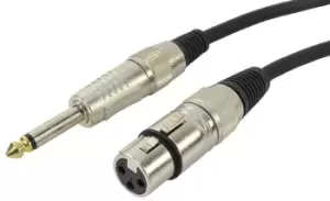 Image of XLR (F) Mono Jack Lead 6m