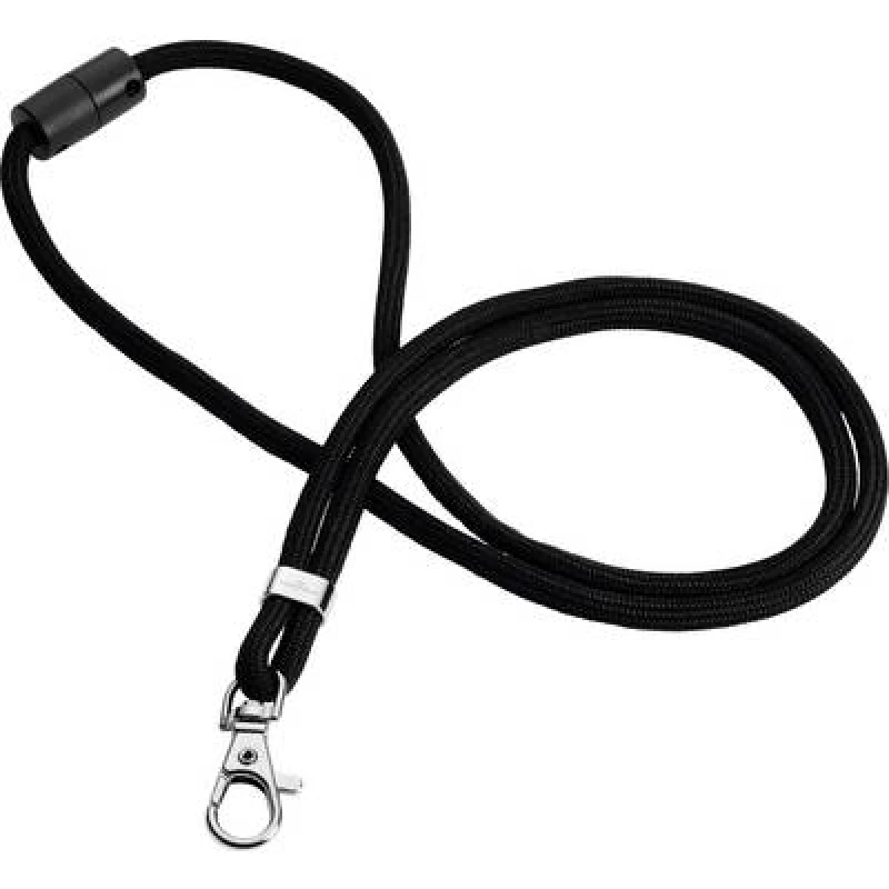 Image of Durable rPET Lanyard Black