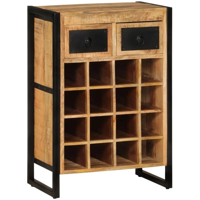 Image of VIDAXL Wine Rack for 16 Bottles Solid Wood Mango Vidaxl 8720286672211