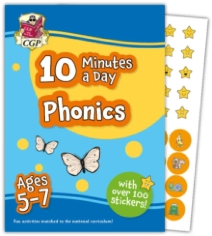 Image of 10 Minutes a Day Phonics for Ages 5-7 (with over 100 stickers) Paperback / softback