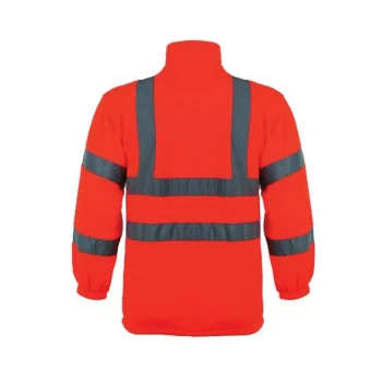 Image of Hi-vis Fleece Jacket (EN20471) Orange - L - Sitesafe