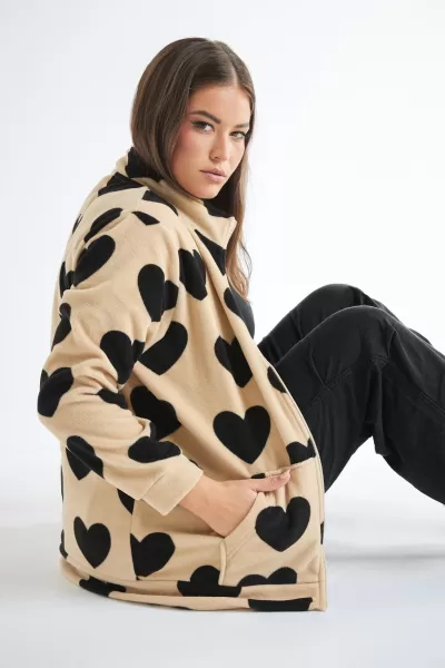 Image of Printed Zip Fleece