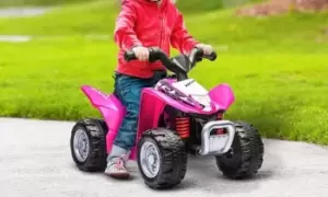 Image of HomCom Aiayplay Honda Licensed Kids Quad Bike: Black