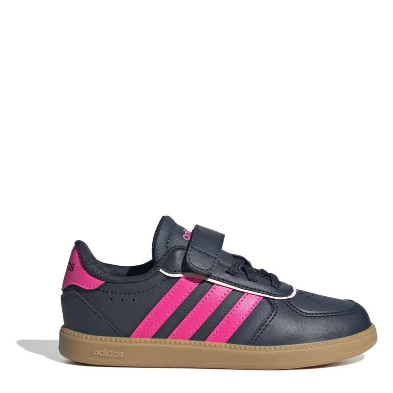 Image of adidas Breaknet Sleek Shoes Kids Ink/Pink female C12 (30.5)
