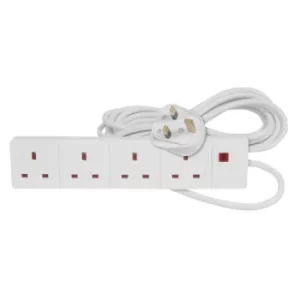 Image of Mercury 429.834UK 4-Way Extension Lead, Neon