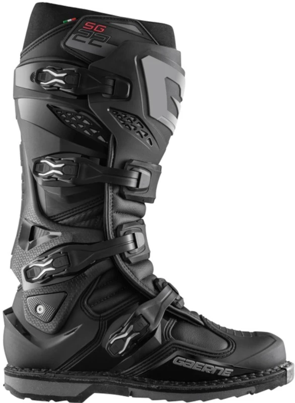 Image of Gaerne SG-22 Motocross Boots, black, Size 44 45 for Men