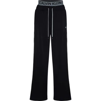 Image of Calvin Klein Performance Tape Wide Leg Jogging Pants - Black/White