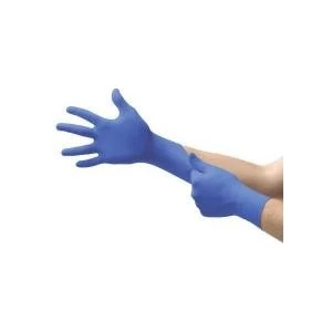 Image of Ansell Edge Size 9 Disposable Multi Purpose Nitrile Gloves Blue Pack
