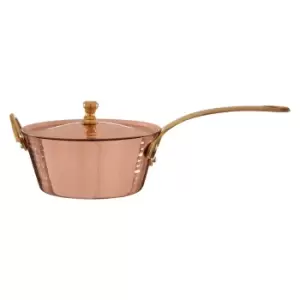 Image of Premier Housewares Mini Saucepan with Lid - Stainless Steel/Copper