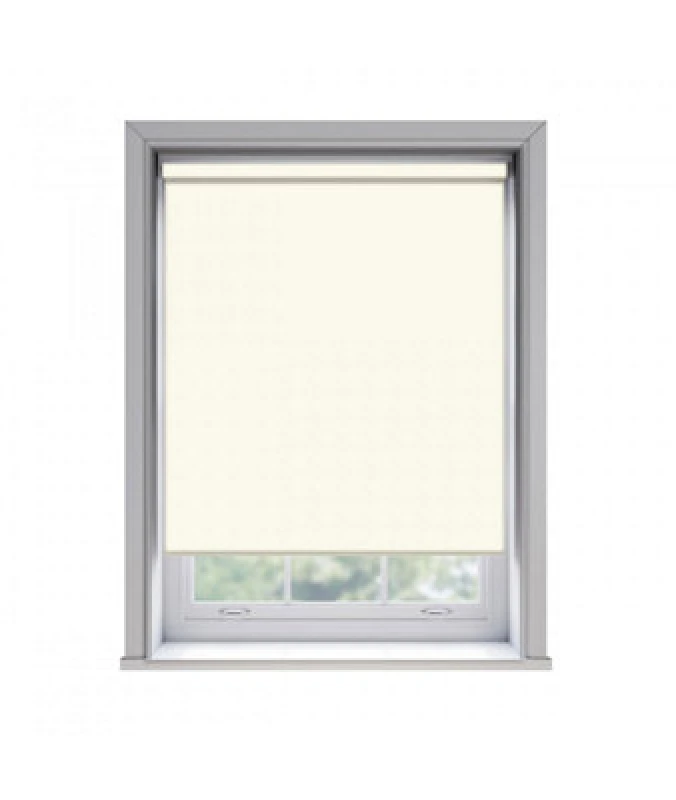 Image of 120Cm No Drill Self Adhesive Cream Thermal Blackout Roller Blind (170Cm Drop)