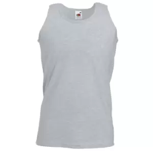 Image of Fruit Of The Loom Mens Athletic Sleeveless Vest / Tank Top (XL) (Heather Grey)