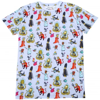 Image of Cakeworthy x The Simpsons - Treehouse Of Horror- AOP T-Shirt - S