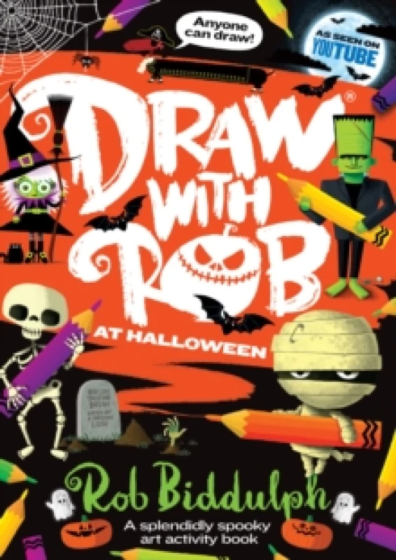 Image of Draw With Rob at Halloween Paperback / softback