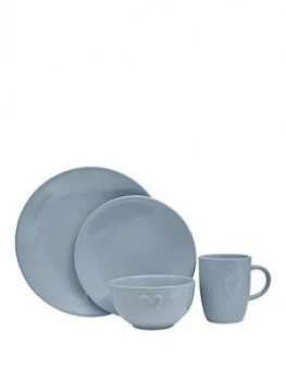 Image of Premier Housewares 16 Piece Embossed Heart Dinner Set