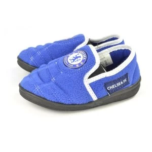Image of Chelsea Goal Heel Kids Slippers 6/7 UK Child