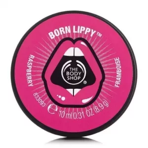 Image of The Body Shop Born Lippy Pot Lip Balm - Raspberry Born Lippy Pot Lip Balm - Raspberry